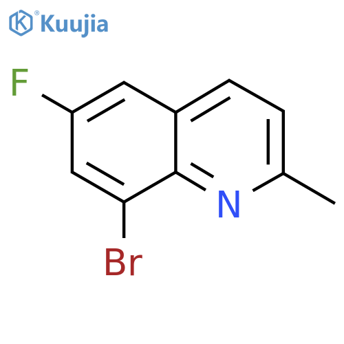 8-Bromo-6-fluoro-2-methylquinoline structure