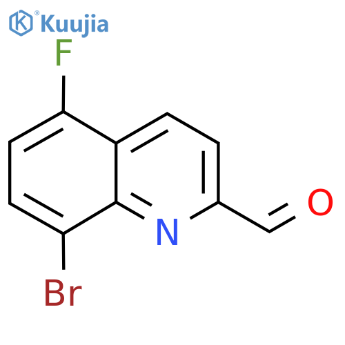 8-Bromo-5-fluoroquinoline-2-carbaldehyde structure