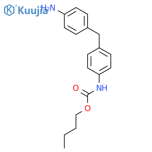 Carbamic acid, [4-[(4-aminophenyl)methyl]phenyl]-, butyl ester structure