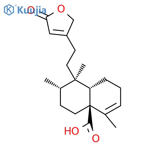 (4As,7S,8R,8aS)-4,7,8-trimethyl-8-[2-(5-oxo-2H-furan-3-yl)ethyl]-1,2,5,6,7,8a-hexahydronaphthalene-4a-carboxylic acid structure