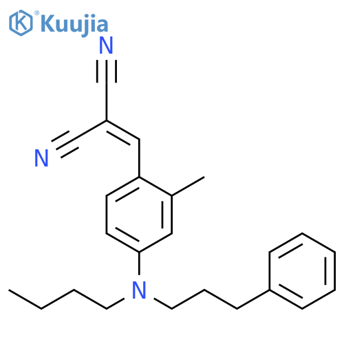 Propanedinitrile,[[4-[butyl(3-phenylpropyl)amino]-2-methylphenyl]methylene]- structure