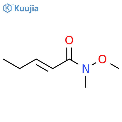 (2E)-N-methoxy-N-methylpent-2-enamide structure