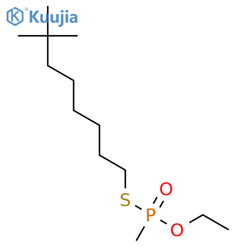 Phosphonothioic acid,methyl-, S-(7,7-dimethyloctyl) O-ethyl ester (7CI,8CI,9CI) structure