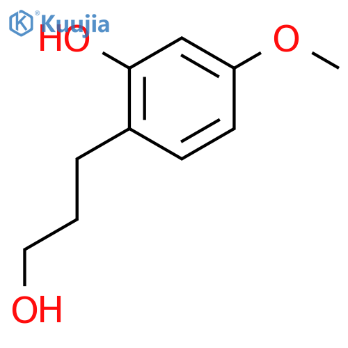 2-(3-Hydroxypropyl)-5-methoxyphenol structure