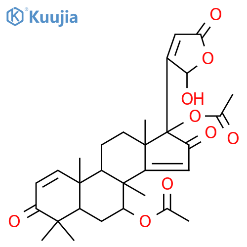 Carda-1,14,20(22)-trienolide,7,17-bis(acetyloxy)-21-hydroxy-4,4,8-trimethyl-3,16-dioxo-, (5a,7a,13a,17a)- (9CI) structure