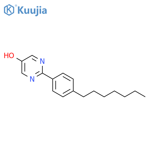 5-Pyrimidinol,2-(4-heptylphenyl)- structure