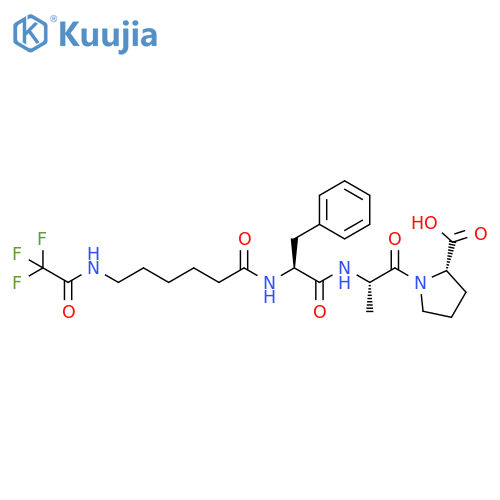 L-Proline,1-[N-[N-[1-oxo-6-[(trifluoroacetyl)amino]hexyl]-L-phenylalanyl]-L-alanyl]- structure