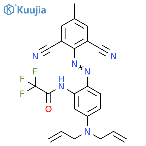 Acetamide,N-[2-[(2,6-dicyano-4-methylphenyl)azo]-5-(di-2-propenylamino)phenyl]-2,2,2-trifluoro- structure