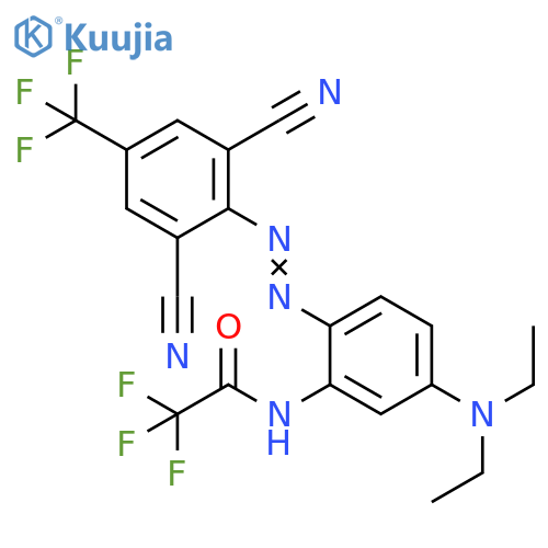 Acetamide,N-[2-[[2,6-dicyano-4-(trifluoromethyl)phenyl]azo]-5-(diethylamino)phenyl]-2,2,2-trifluoro- structure