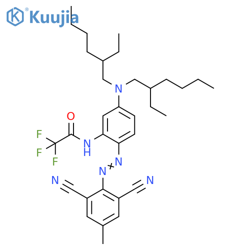 Acetamide,N-[5-[bis(2-ethylhexyl)amino]-2-[(2,6-dicyano-4-methylphenyl)azo]phenyl]-2,2,2-trifluoro- structure