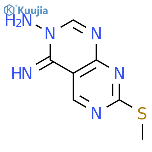 PYRIMIDO[4,5-D]PYRIMIDIN-3(4H)-AMINE, 4-IMINO-7-(METHYLTHIO)- structure