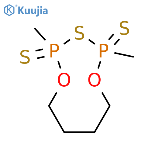 1,5,3,2,4-Dioxathiadiphosphonane, 2,4-dimethyl-, 2,4-disulfide structure