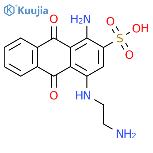 2-Anthracenesulfonic acid,1-amino-4-[(2-aminoethyl)amino]-9,10-dihydro-9,10-dioxo- structure