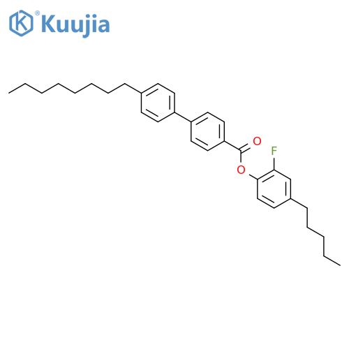 (2-fluoro-4-pentylphenyl) 4-(4-octylphenyl)benzoate structure