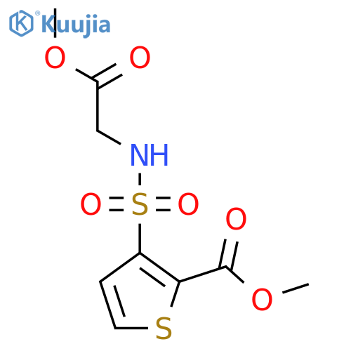 Methyl N-(Methoxycarbonylmethyl)-3-sulfamoyl-2-thiophenecarboxylate structure