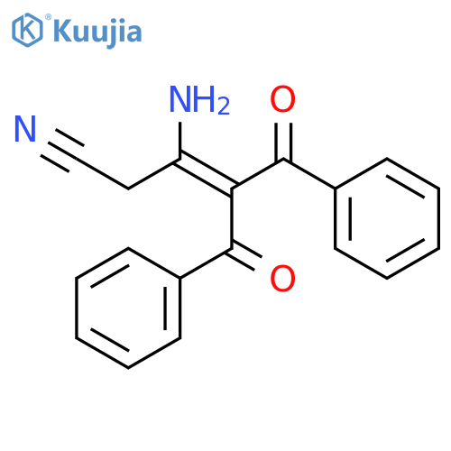 3-Pentenenitrile, 3-amino-4-benzoyl-5-oxo-5-phenyl- structure