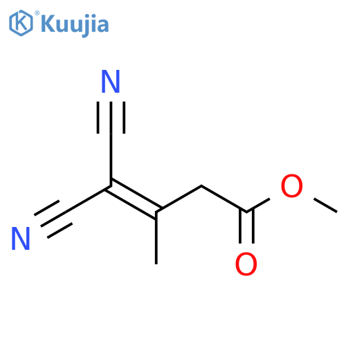 3-Butenoic acid, 4,4-dicyano-3-methyl-, methyl ester structure