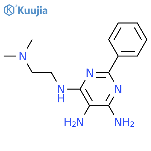 4,5,6-Pyrimidinetriamine, N4-[2-(dimethylamino)ethyl]-2-phenyl- structure