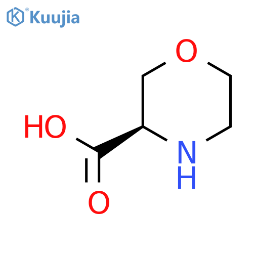 (3R)-morpholine-3-carboxylic acid structure