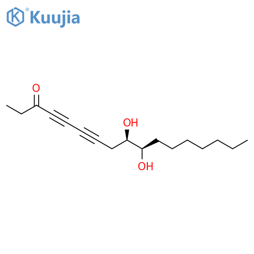 4,6-Heptadecadiyn-3-one,9,10-dihydroxy-, (9R,10R)- structure