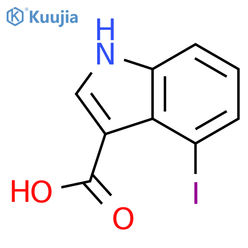 4-Iodo-1h-indole-3-carboxylic acid structure