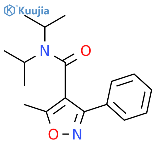 N,N-Diisopropyl-5-methyl-3-phenylisoxazole-4-carboxamide structure