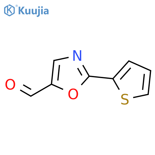 5-Oxazolecarboxaldehyde, 2-(2-thienyl)- structure