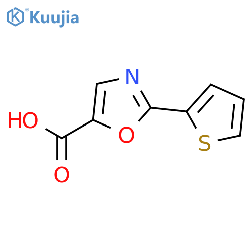2-(Thiophen-2-yl)-1,3-oxazole-5-carboxylic Acid structure