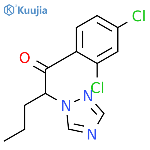 1-Pentanone, 1-(2,4-dichlorophenyl)-2-(1H-1,2,4-triazol-1-yl)-, (±)- structure