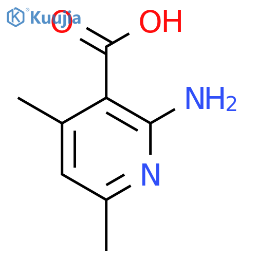 2-amino-4,6-dimethylpyridine-3-carboxylic acid structure