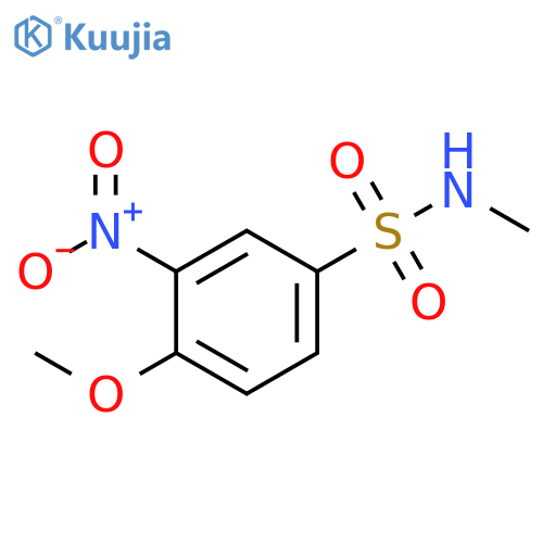 4-methoxy-N-methyl-3-nitrobenzene-1-sulfonamide structure