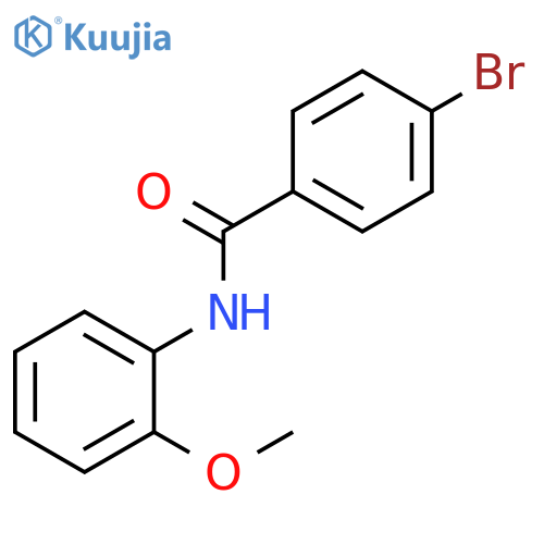 4-bromo-N-(2-methoxyphenyl)benzamide structure