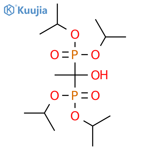 Phosphonic acid, (1-hydroxyethylidene)bis-, tetrakis(1-methylethyl) ester structure
