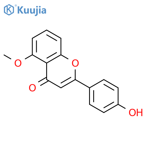 4H-1-Benzopyran-4-one,2-(4-hydroxyphenyl)-5-methoxy- structure