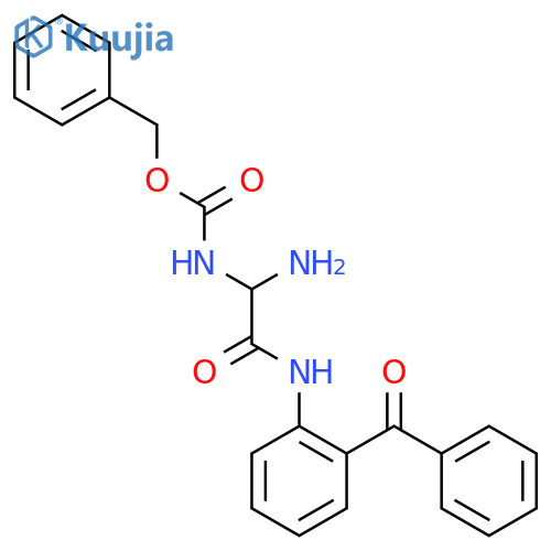 Carbamic acid, [1-amino-2-[(2-benzoylphenyl)amino]-2-oxoethyl]-,phenylmethyl ester structure
