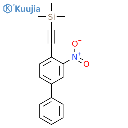 Silane, trimethyl[(3-nitro[1,1'-biphenyl]-4-yl)ethynyl]- structure