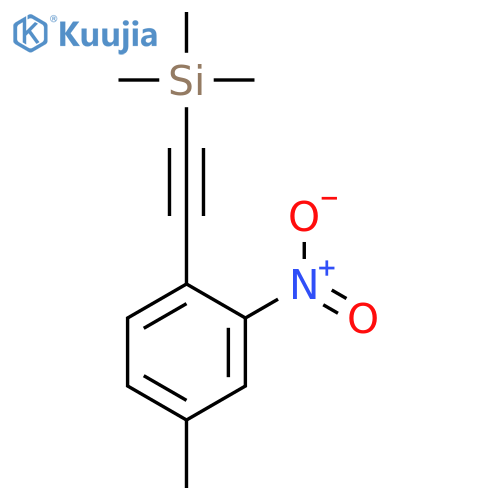 Silane, trimethyl[(4-methyl-2-nitrophenyl)ethynyl]- structure