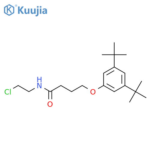 Butanamide, 4-[3,5-bis(1,1-dimethylethyl)phenoxy]-N-(2-chloroethyl)- structure