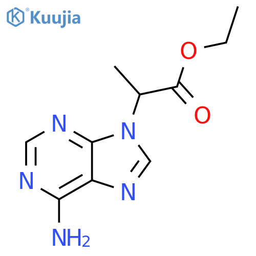 ethyl 2-(6-amino-9H-purin-9-yl)propanoate structure