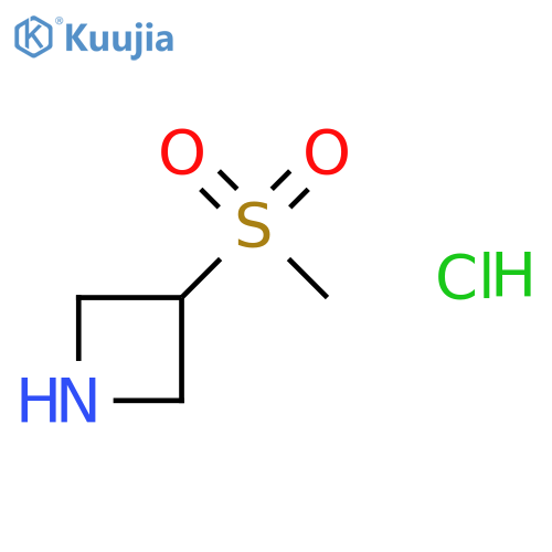 3-(methylsulfonyl)azetidine Hydrochloride (1:1) structure