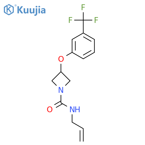 1-Azetidinecarboxamide, N-2-propenyl-3-[3-(trifluoromethyl)phenoxy]- structure