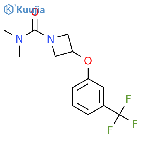 1-Azetidinecarboxamide, N,N-dimethyl-3-[3-(trifluoromethyl)phenoxy]- structure