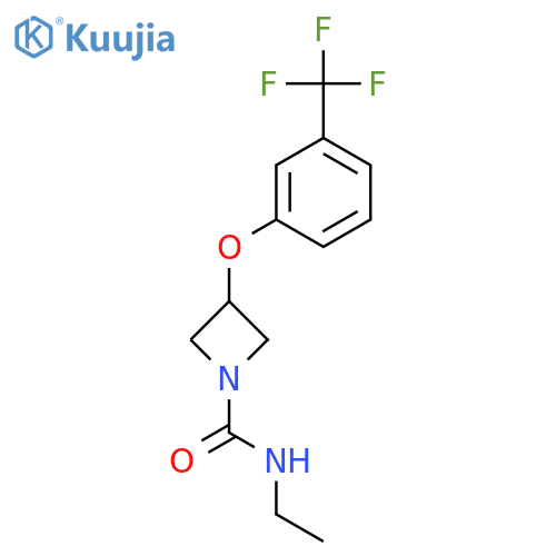 1-Azetidinecarboxamide, N-ethyl-3-[3-(trifluoromethyl)phenoxy]- structure