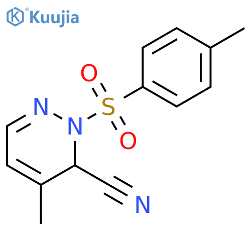 3-Pyridazinecarbonitrile,2,3-dihydro-4-methyl-2-[(4-methylphenyl)sulfonyl]- structure