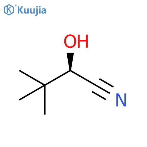 Butanenitrile, 2-hydroxy-3,3-dimethyl-, (R)- structure
