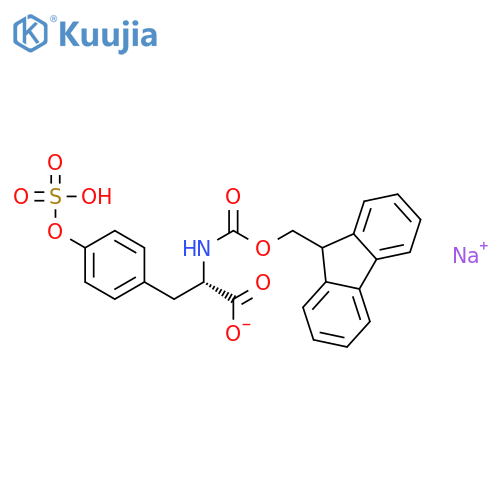 Fmoc-O-sulfo-L-tyrosine Sodium Salt structure