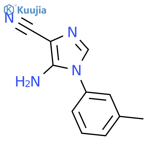 5-amino-1-(3-methylphenyl)-1H-Imidazole-4-carbonitrile structure