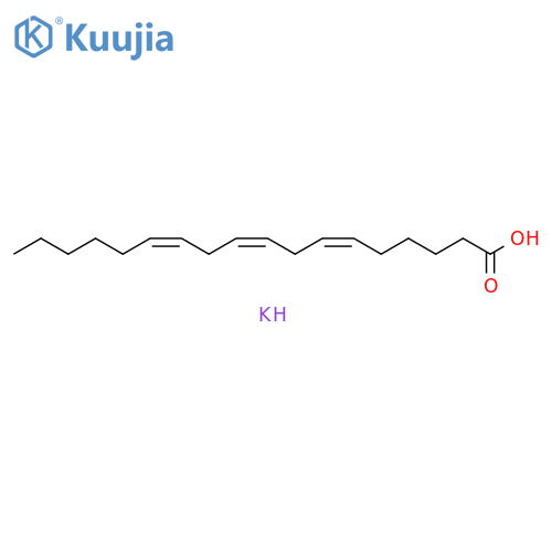 6,9,12-Octadecatrienoic acid, potassium salt, (Z,Z,Z)- (9CI) structure