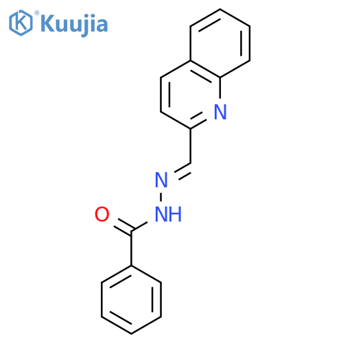 Benzoic acid, (2-quinolinylmethylene)hydrazide structure