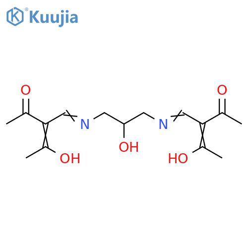 3-Penten-2-one, 3,3'-[(2-hydroxy-1,3-propanediyl)bis(nitrilomethylidyne)]bis[4-hydroxy- structure